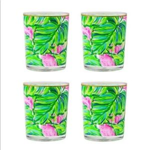 Lilly Pulitzer Lo-ball Acrylic Glasses NEW IN BOX